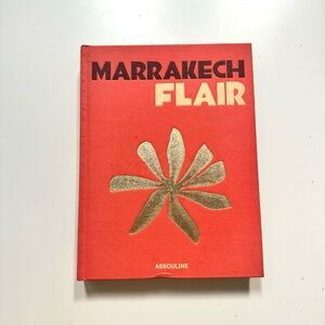 Assouline Marrakech Morocco Flair pink and Gold coffee table Book